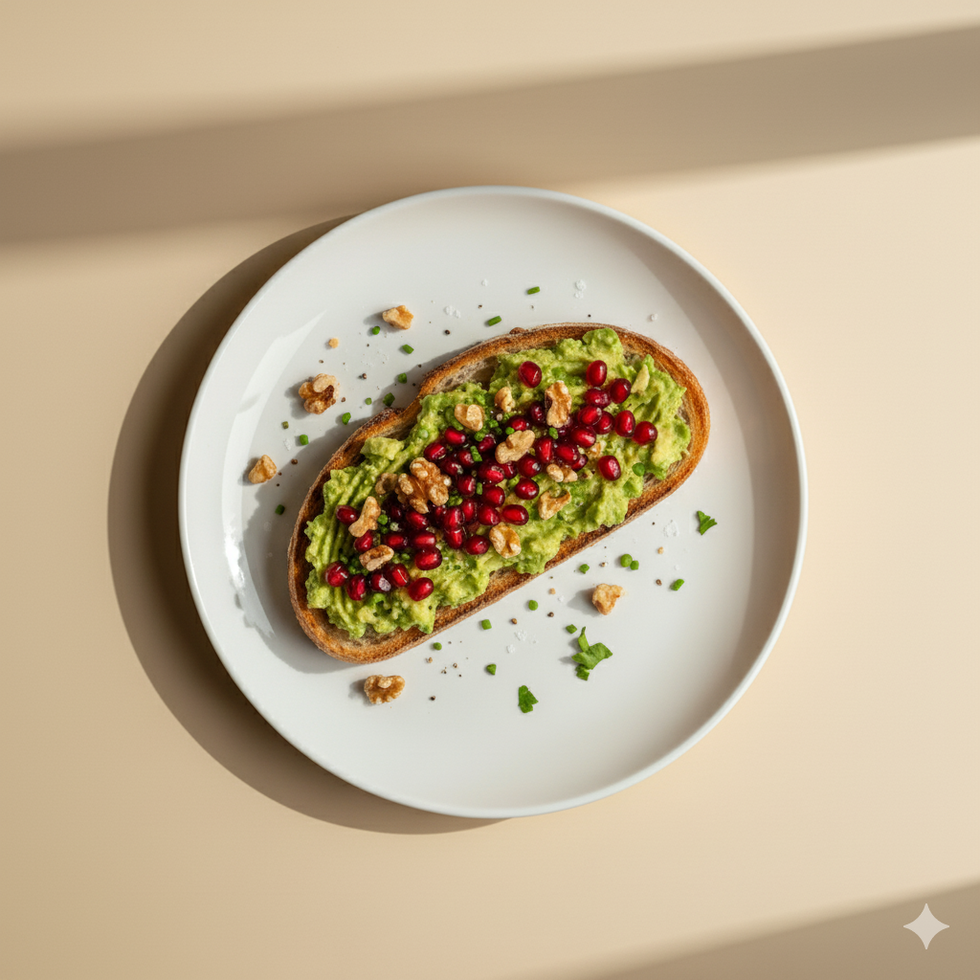 Pomegranate & Walnut Avocado Toast