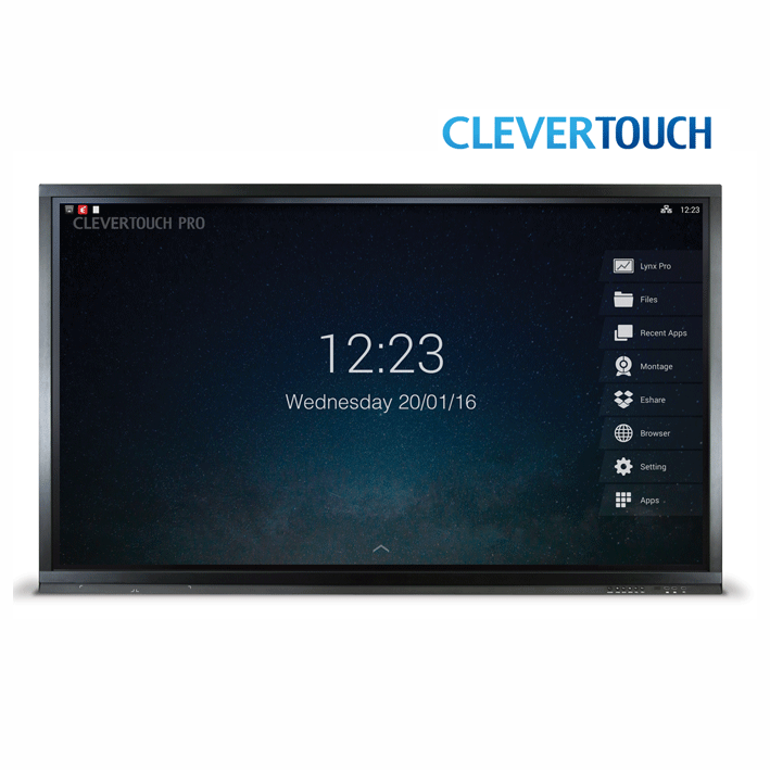 Clever touch interactive screen