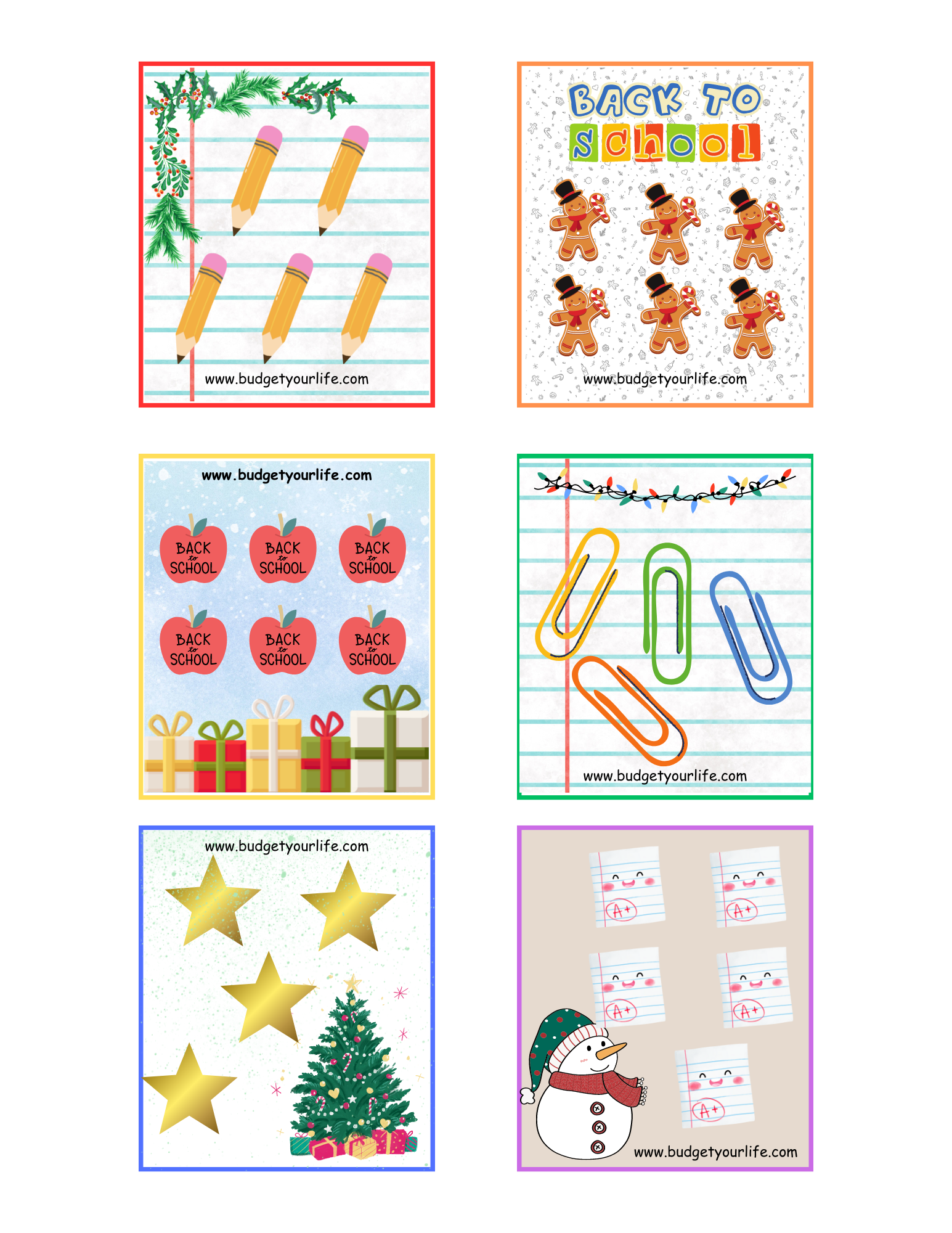 Christmas & Back to School Tiny's