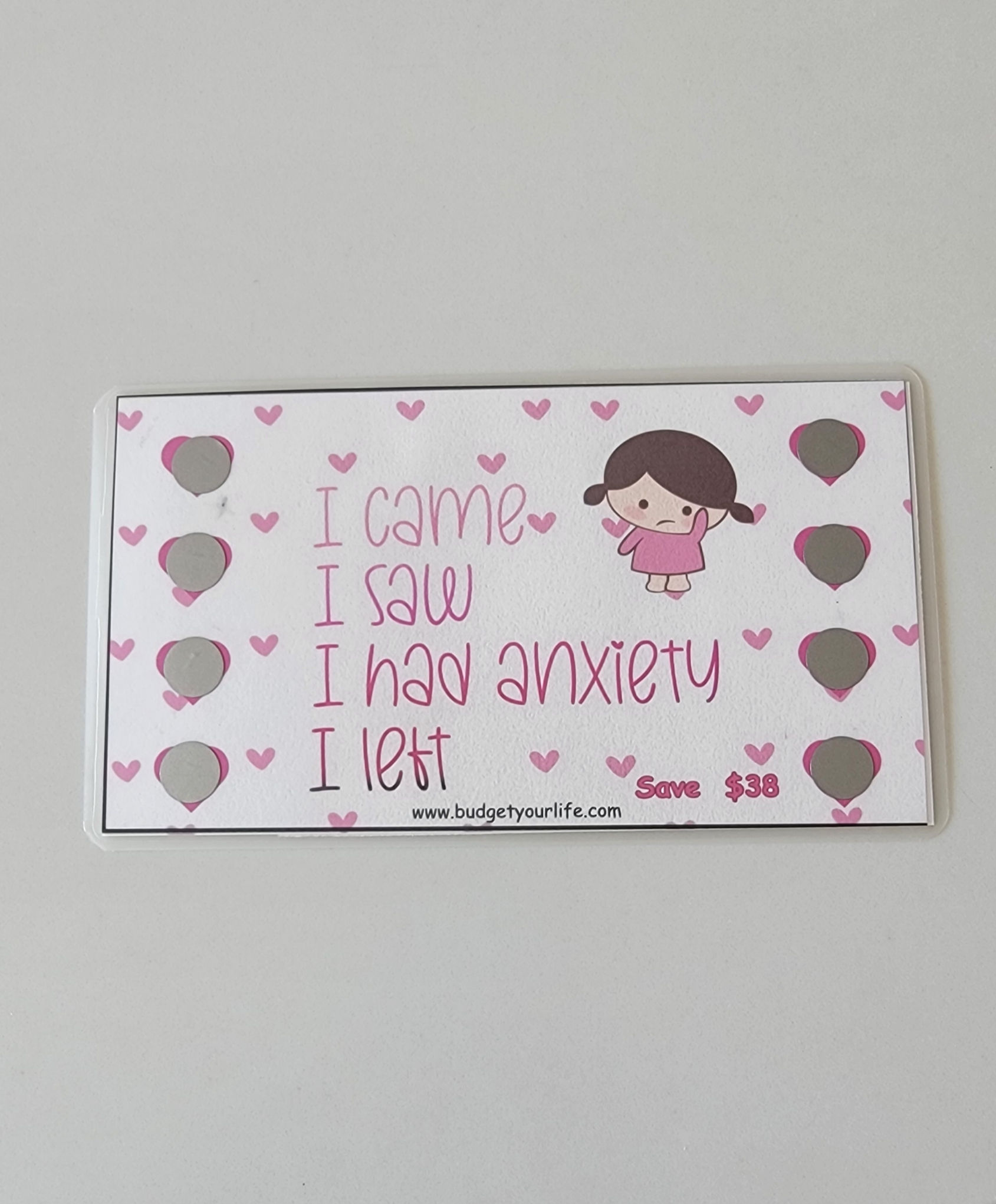 I had anxiety and left - scratch off