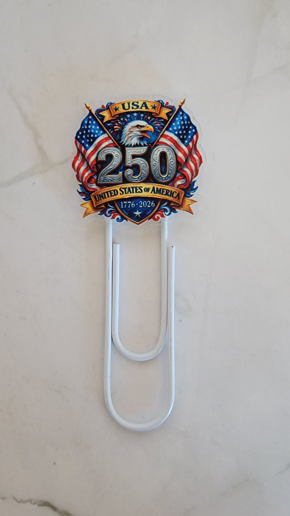 Thumbnail: Extra Large Paperclip with Acrylic Tag