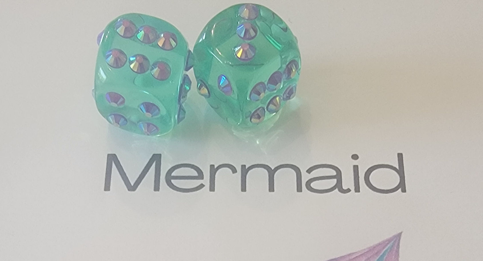 Mermaid Sparkly Dice