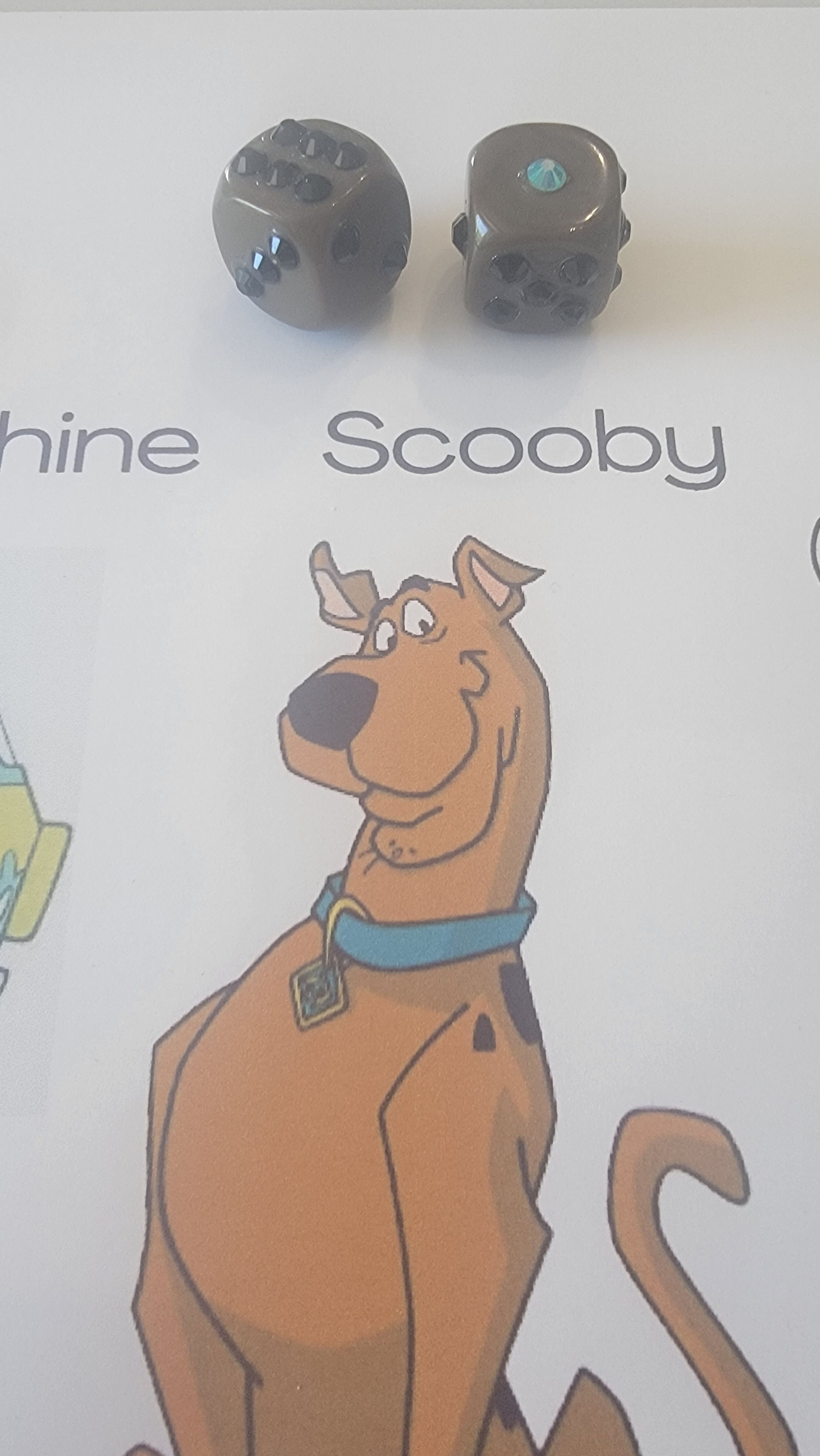 Scooby Sparkly Dice