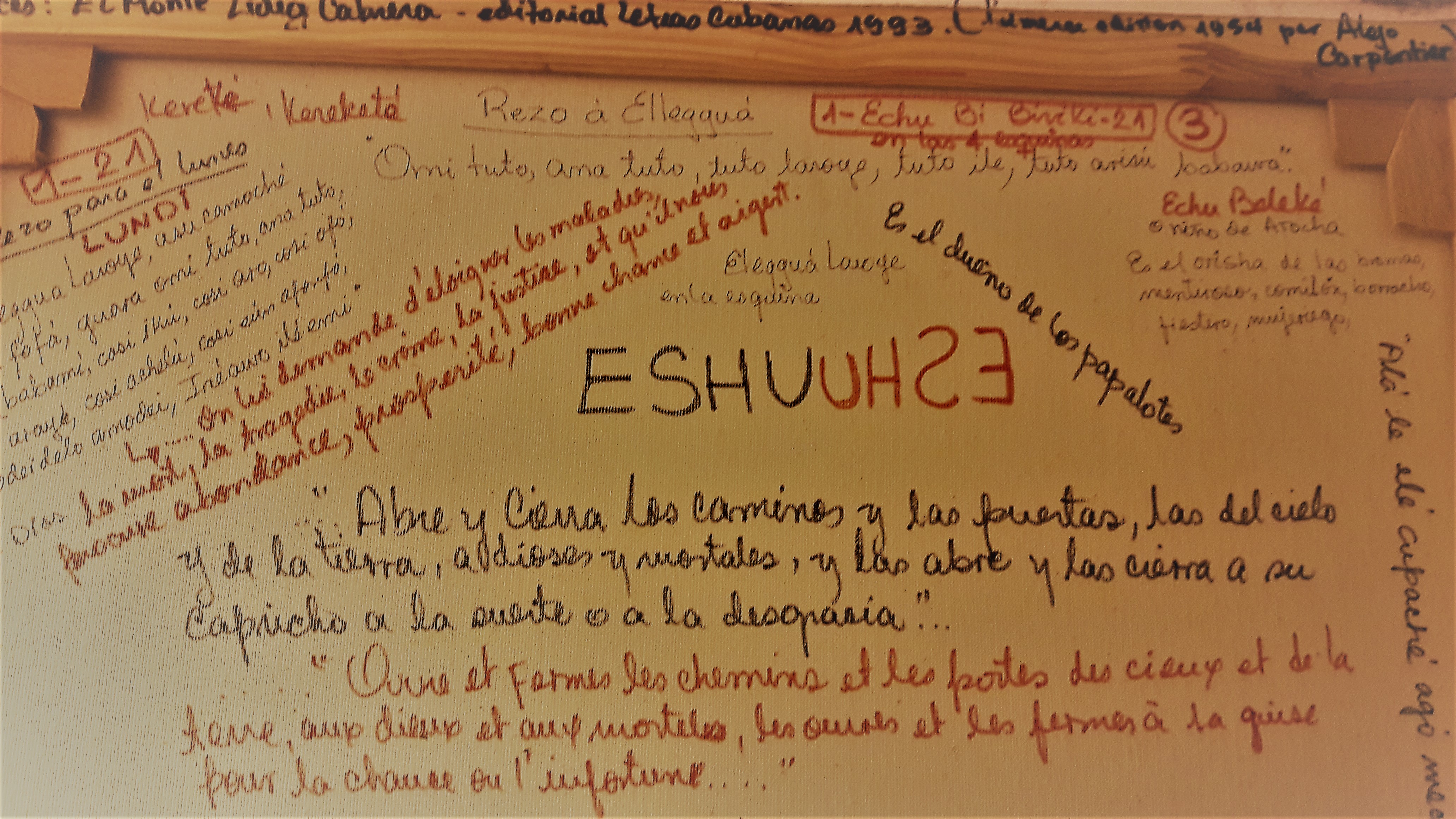 Eshu verso-Prière du Lundi
