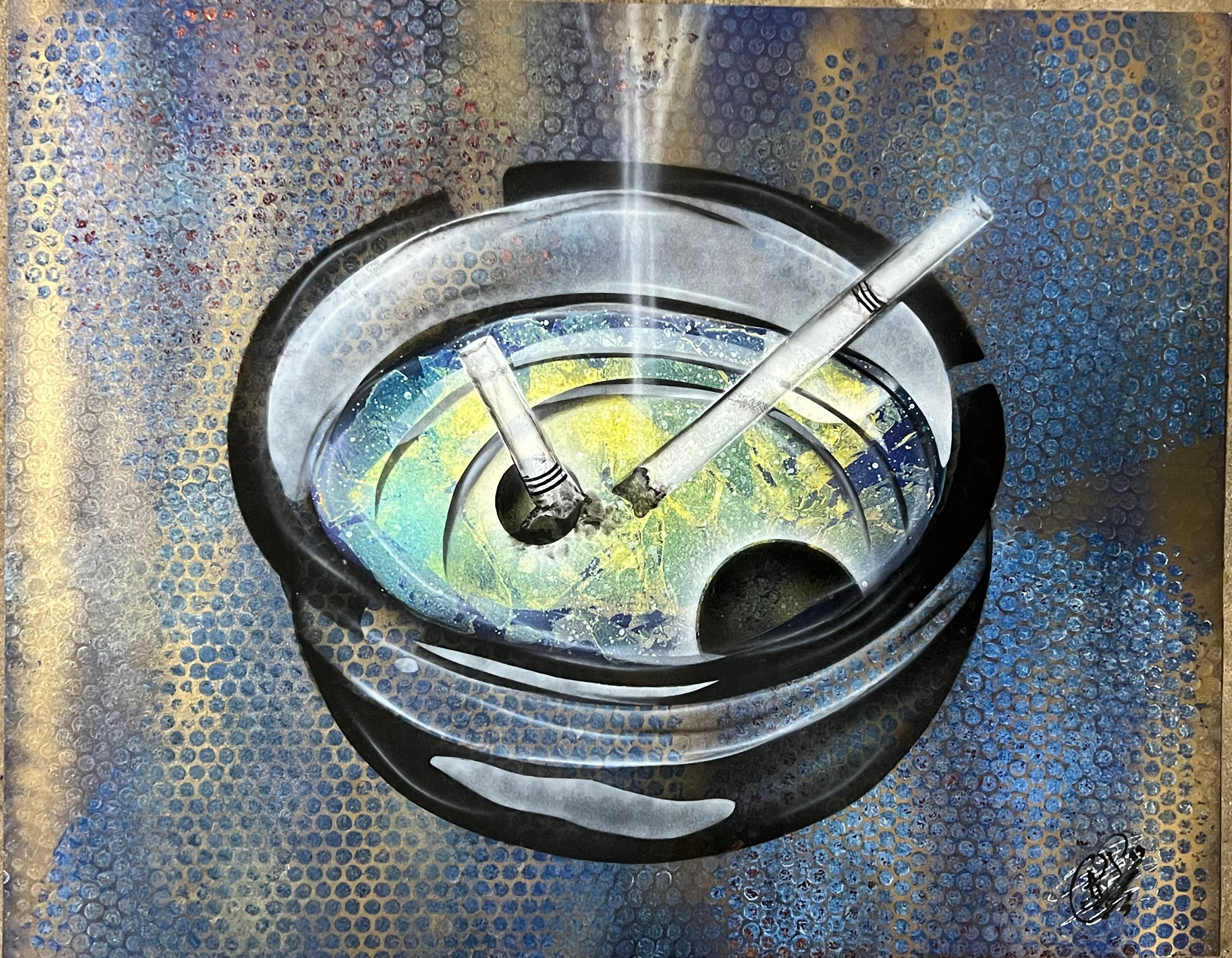 Galaxy Ashtray #3 - Original