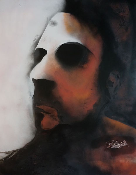 Spray paint, spray paint art, art, jungle, green, dark art, beautiful art, amazing art