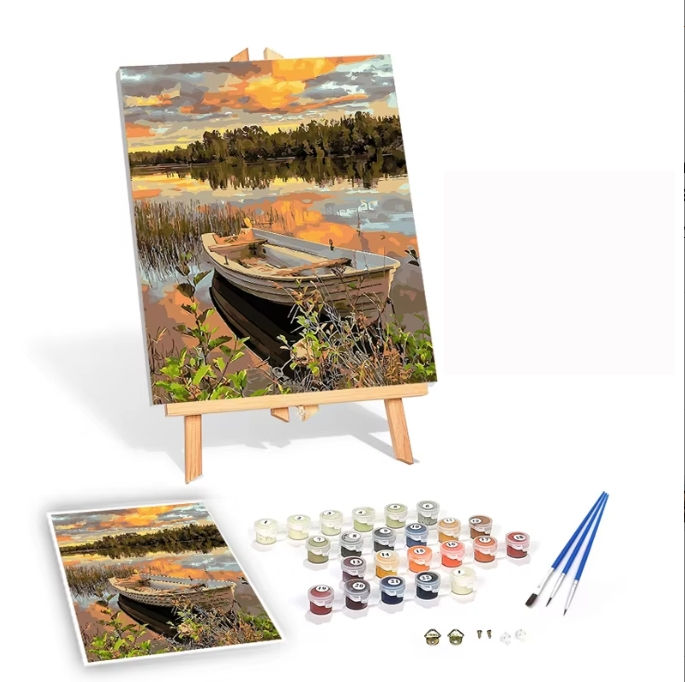 Golden Lake Retreat- Paint by Numbers Kit