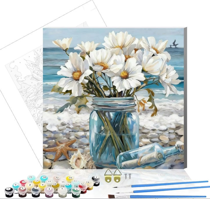 Seaside Blossoms– Paint by Numbers Kit