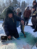 Fish netting with elders