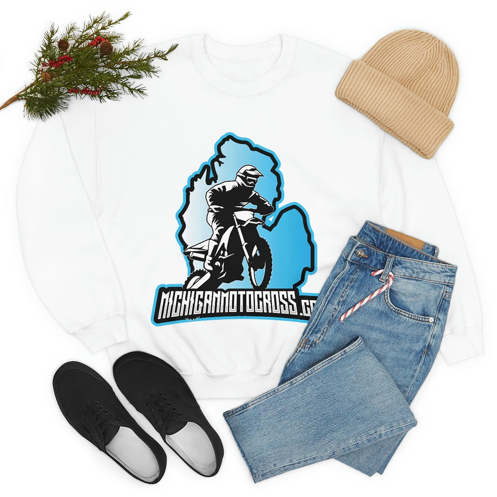 Thumbnail: Blue Logo MIMX Unisex Heavy Blend™ Crewneck Sweatshirt