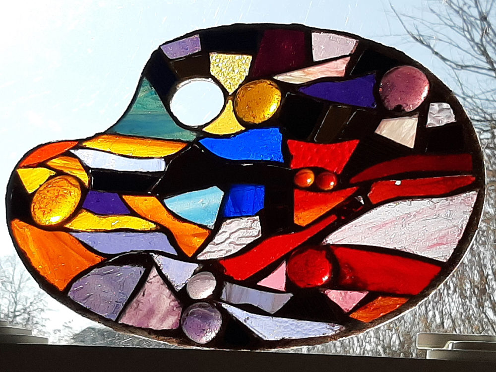 Artist's Pallet ~ Glass Mosaic