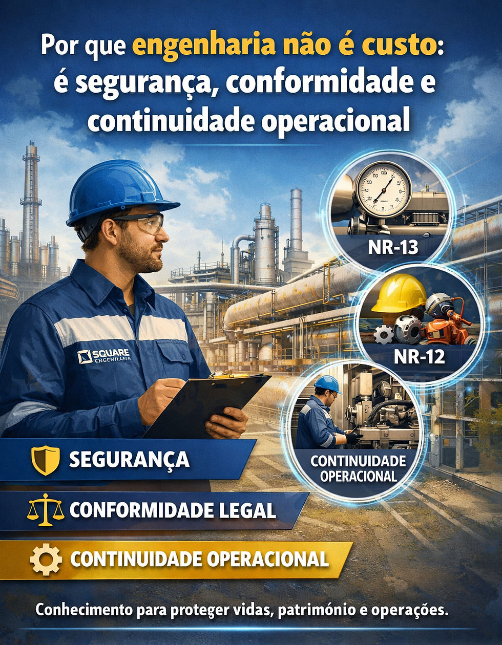 Por que engenharia não é custo: é segurança, conformidade e continuidade operacional.