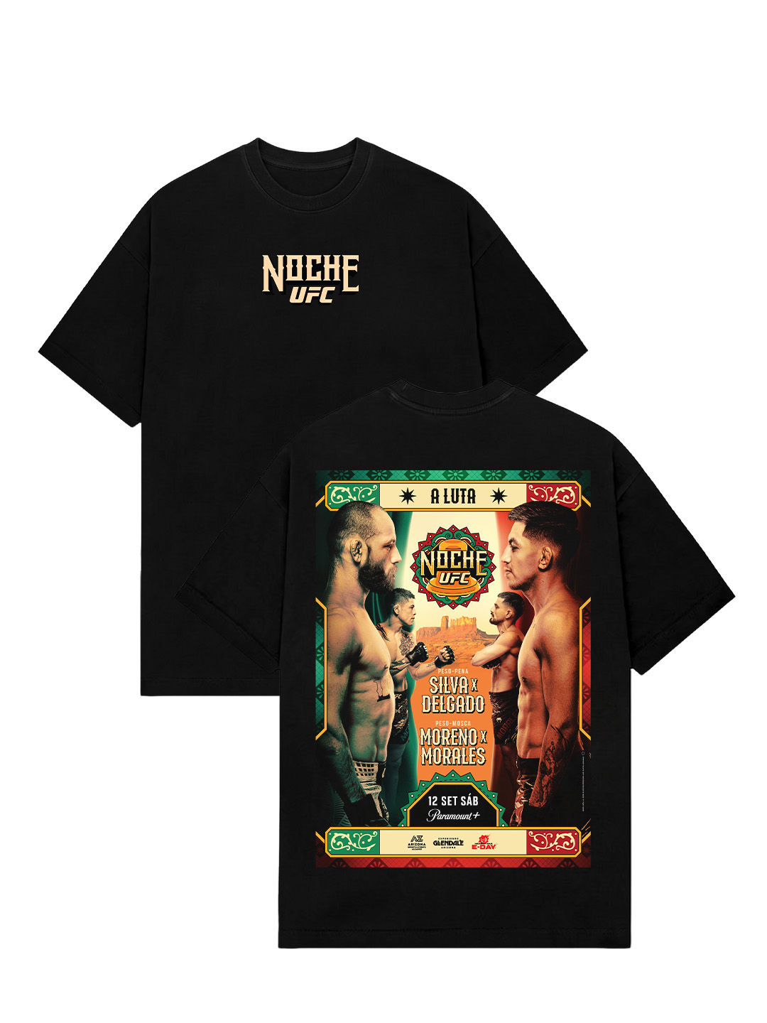 Camiseta UFC Noche Silva x Delgado