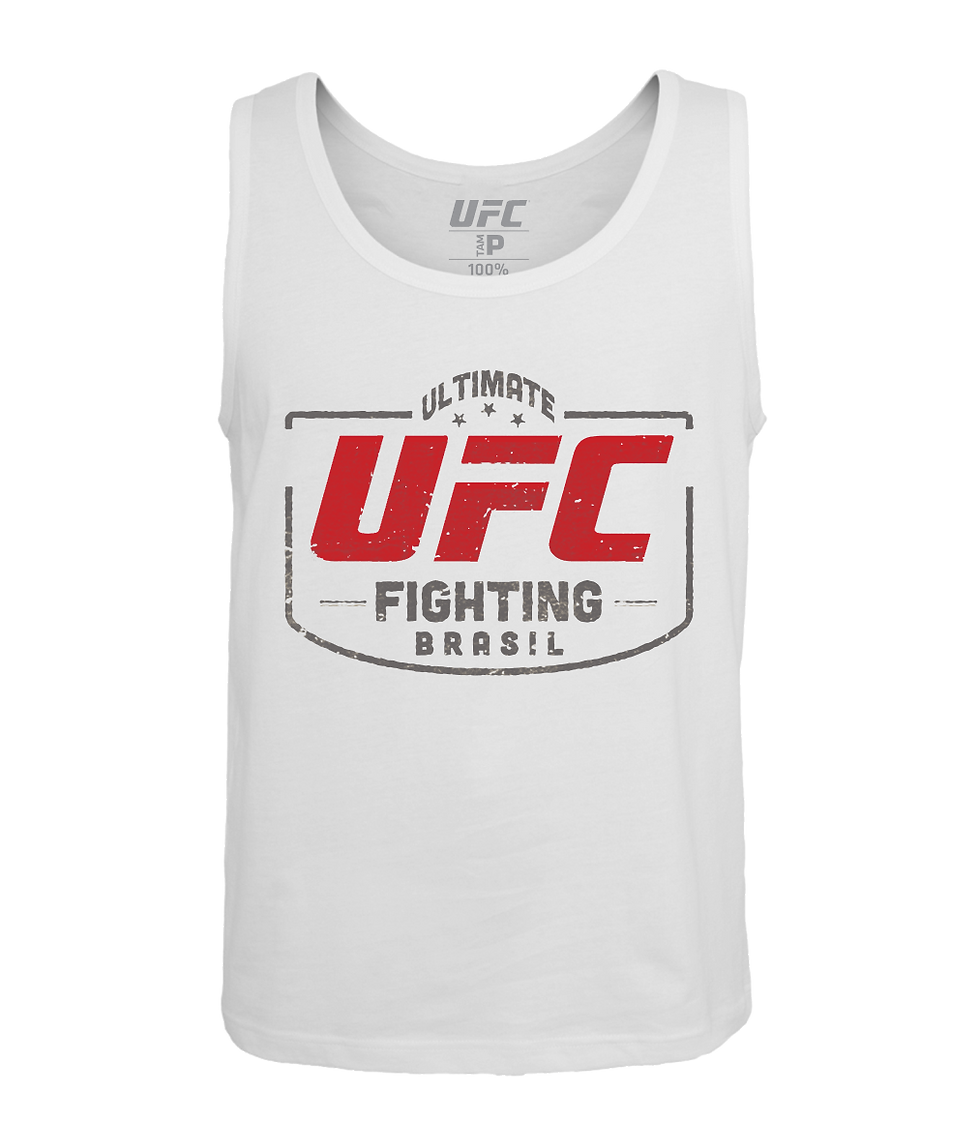 Miniatura: Regata UFC Clássica Fit Branca Masculina