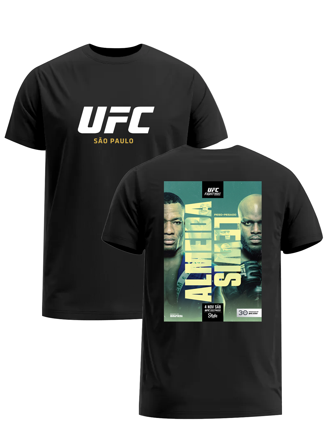Camiseta UFC Fight Night São Paulo 2023 Preta