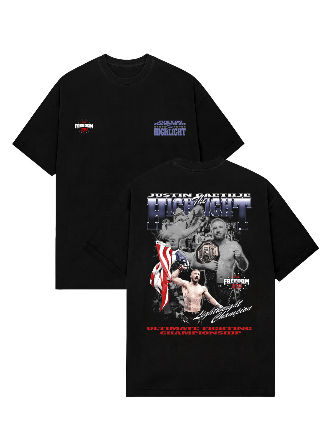 Camiseta UFC Freedom 250 Justin Gaethje