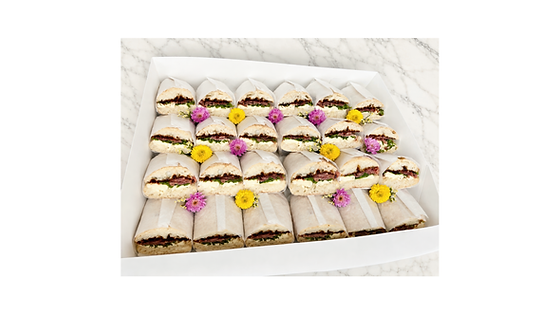 European Style Sandwich Grazing Board - 24 Half Artisan Sandwiches