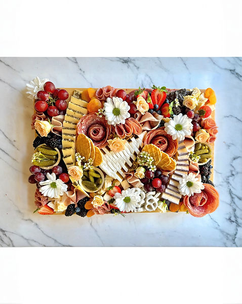 Event charcuterie board in Charlotte NC with premium cheese and artisan meats