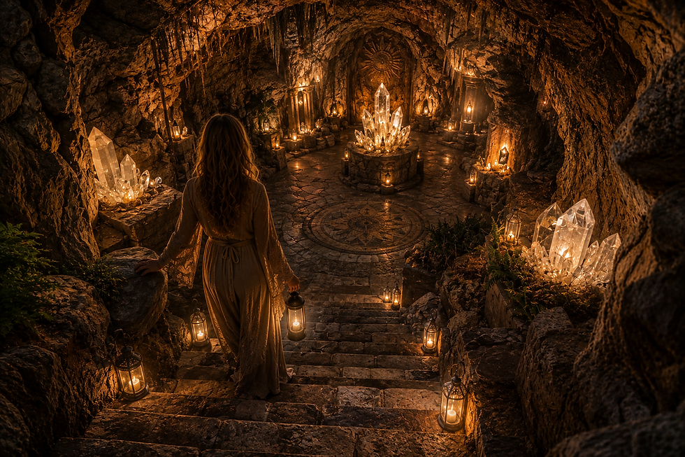 Descent into the Crystal Sanctum