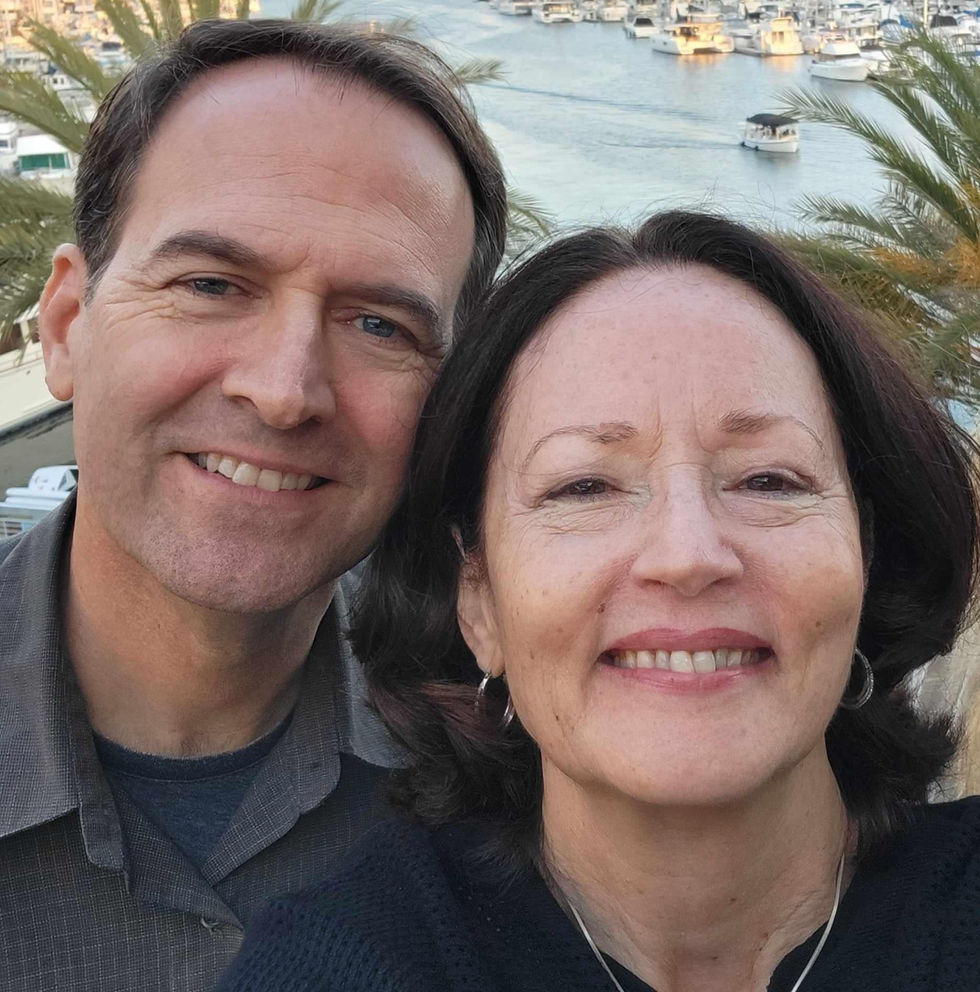 William & Elise with Marina del Rey in the background