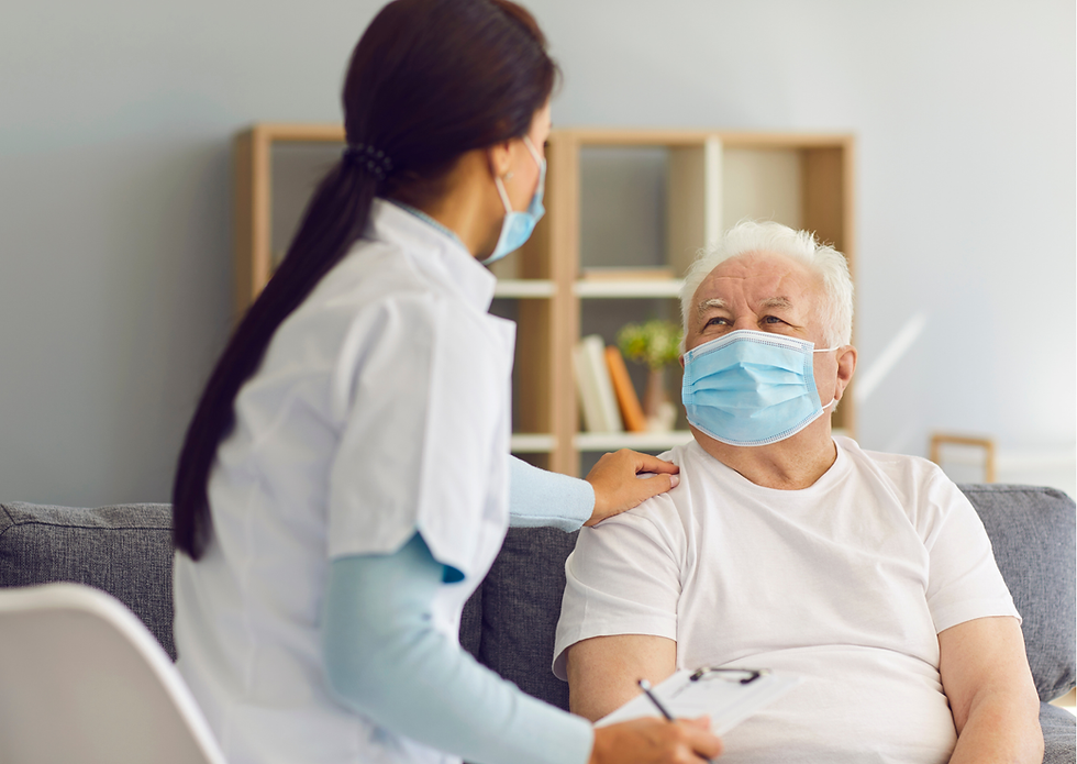 Un sénior chez le médecin