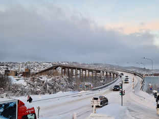 Brücke in der Innenstadt von Tromsø