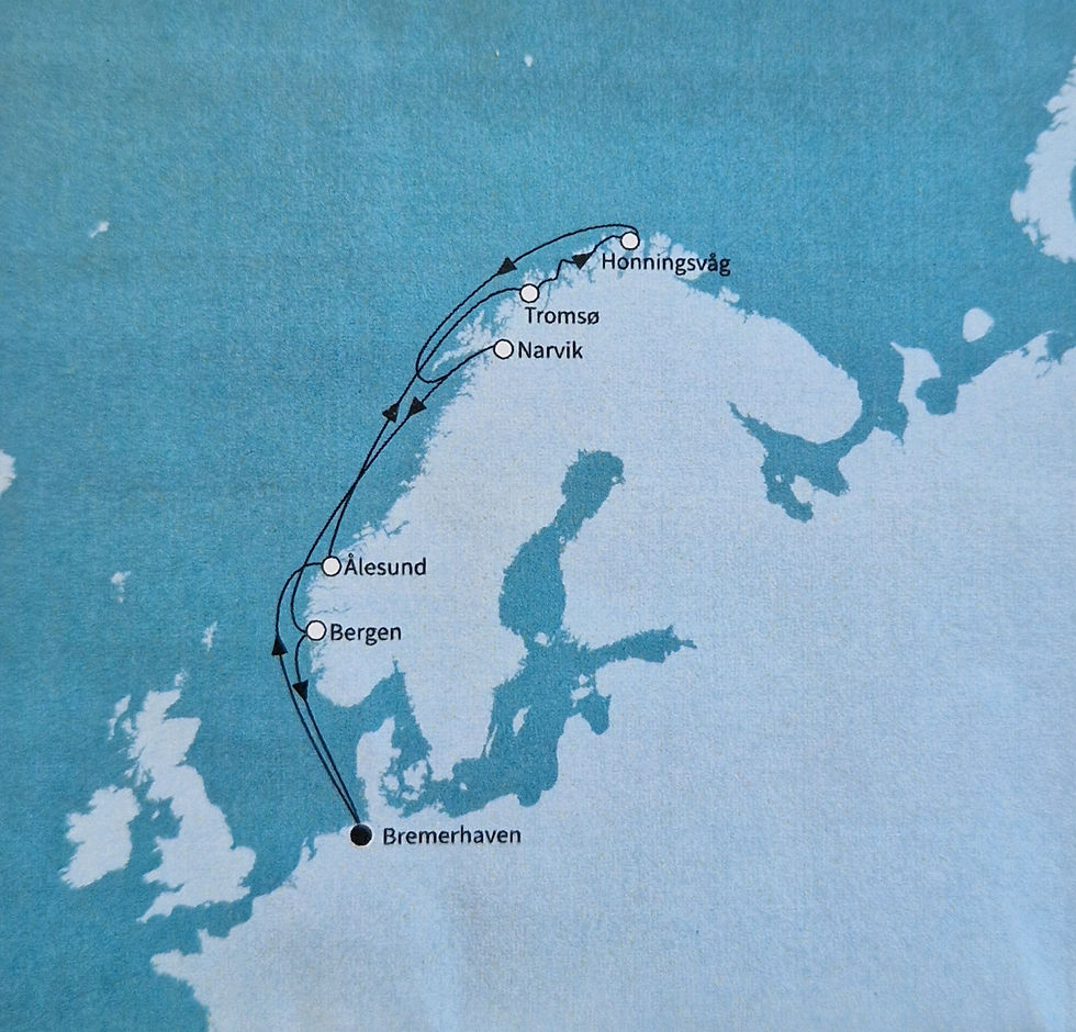 Foto: © meinschiff.com / TUI, Übersicht Kreuzfahrt Route (Offertenstand 18.10.24)