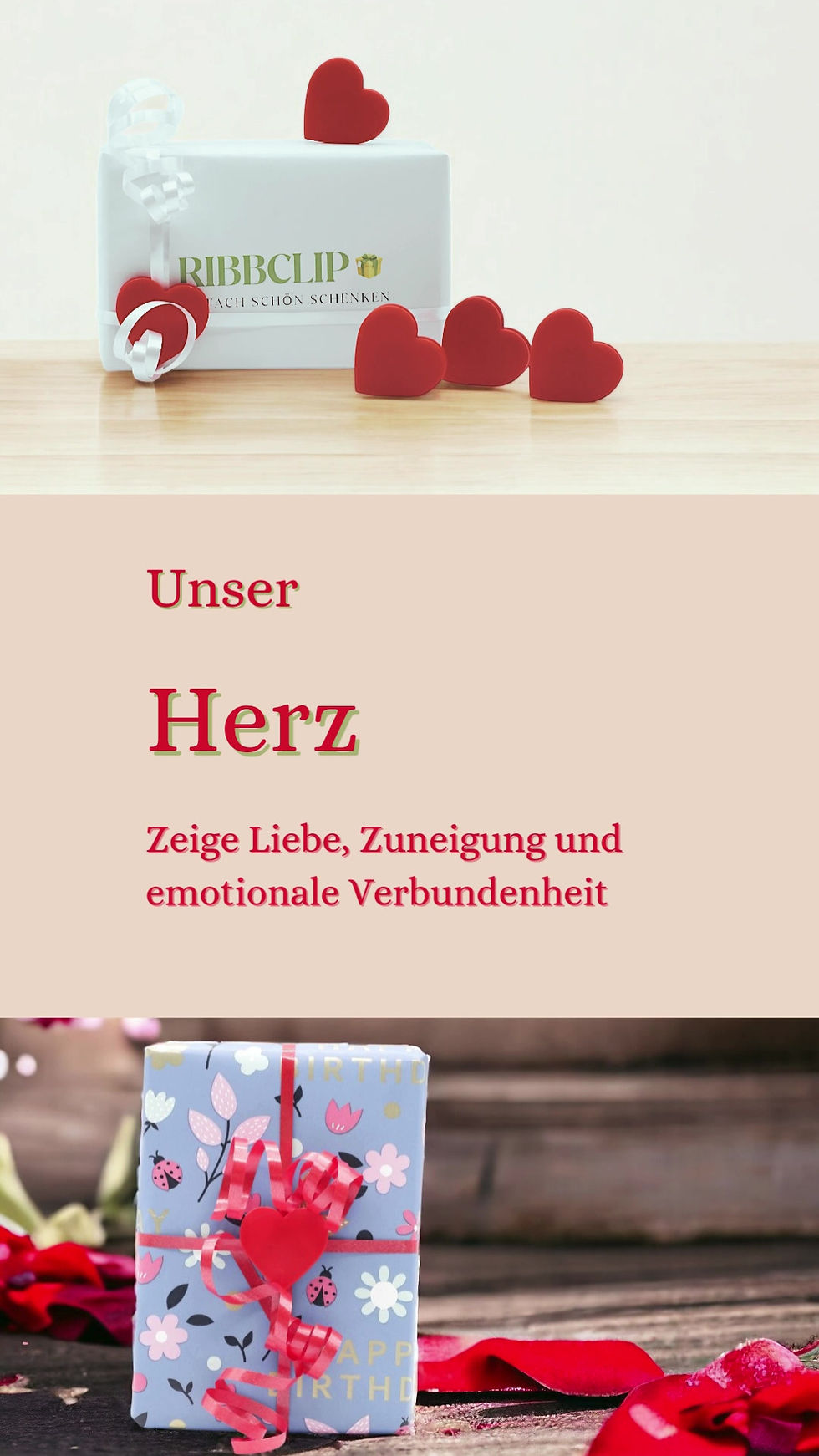 Miniaturbild: Ribbclip - Herzedition 5-er Pack