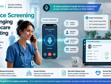AI voice screening connects healthcare candidates with recruiters for faster candidate screening
