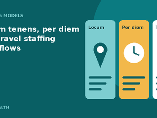 Locum tenens vs per diem vs travel staffing workflows for scheduling and credentialing