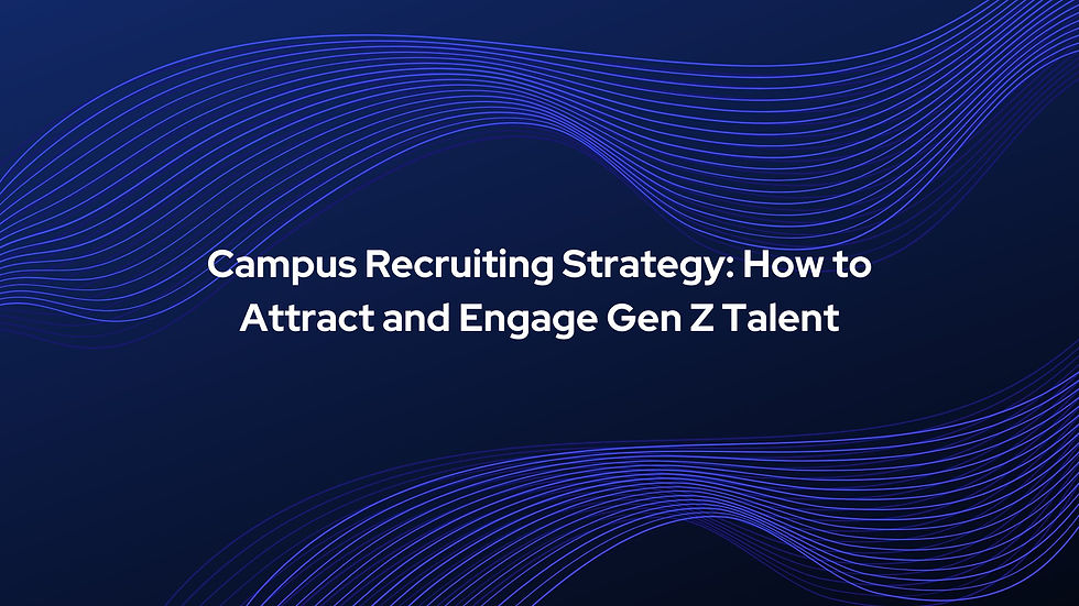 College students interacting with a recruiter discussing campus recruiting strategy