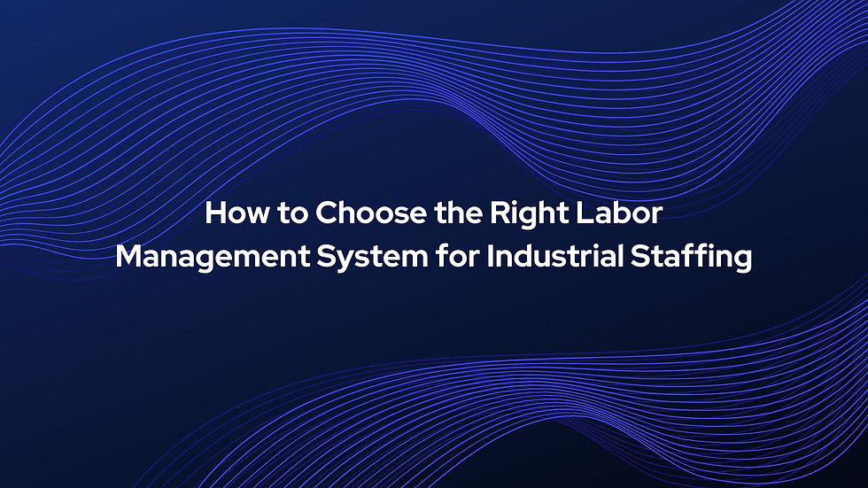 Dashboard view of labor management system showing shift schedules and time tracking.