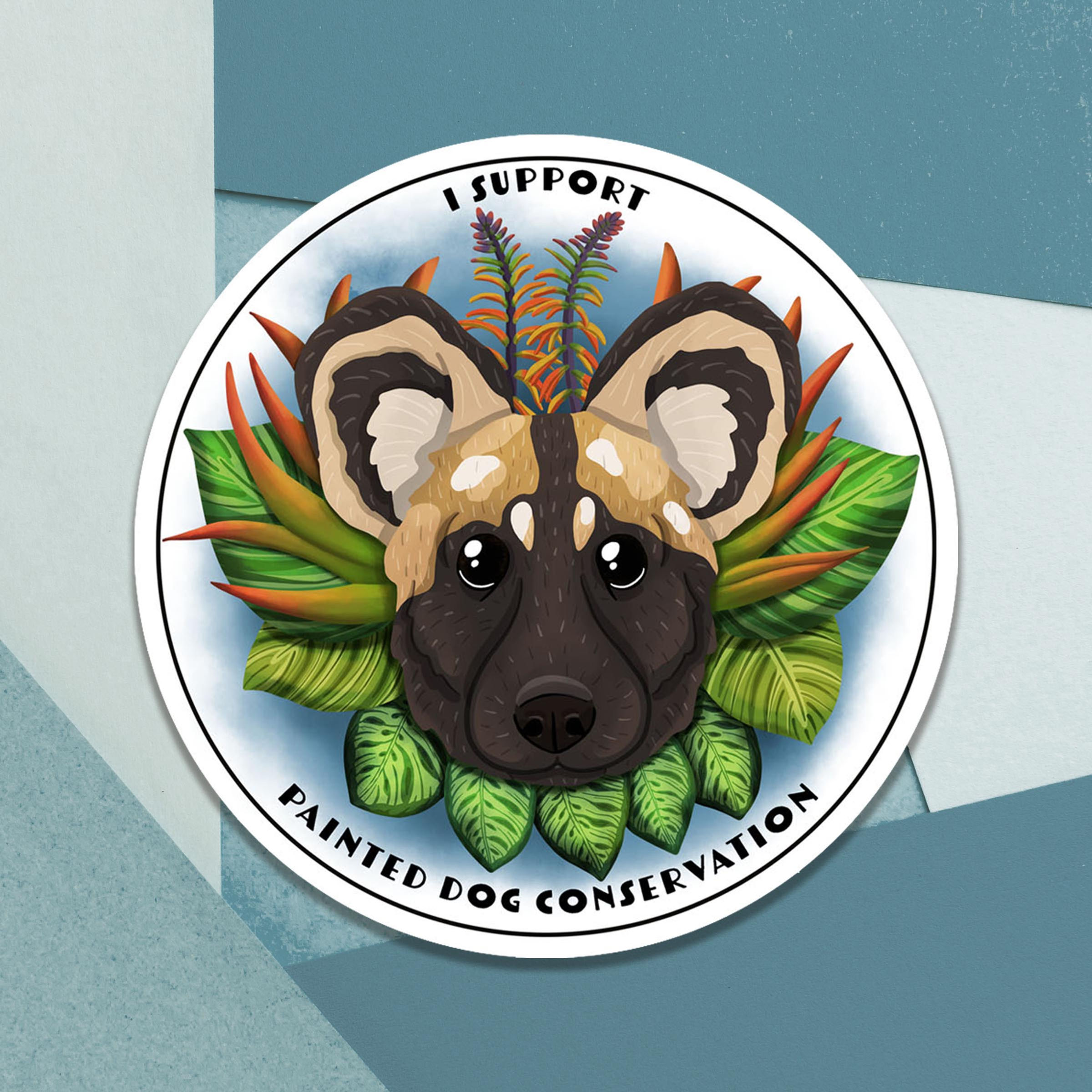 Wild Dog Conservation Sticker