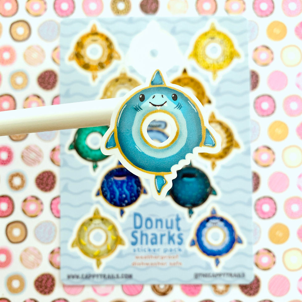 Thumbnail: Donut Shark Sticker Pack
