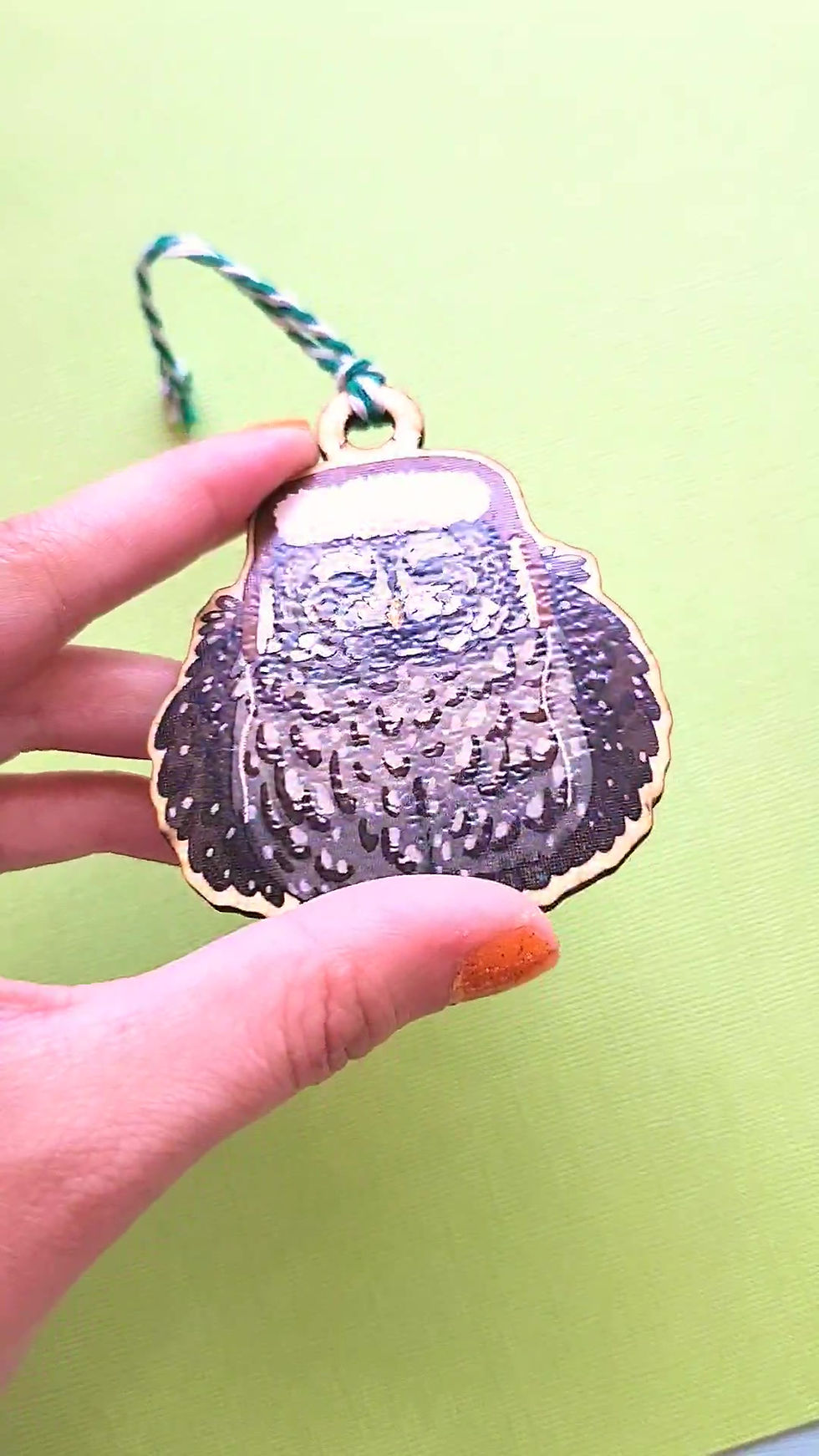 Thumbnail: Winter Great Grey Owl Ornament