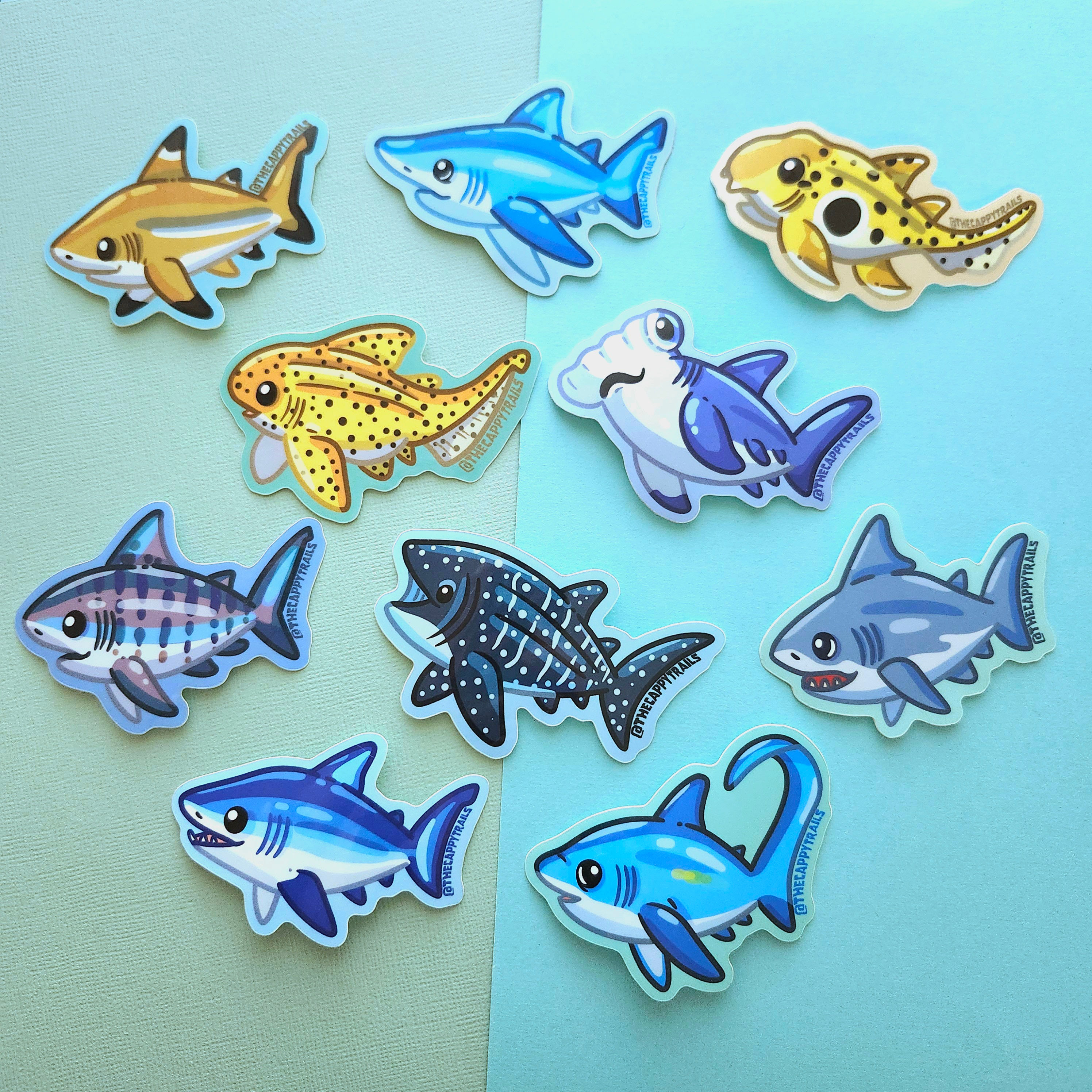 Chonky Chomper Shark Stickers