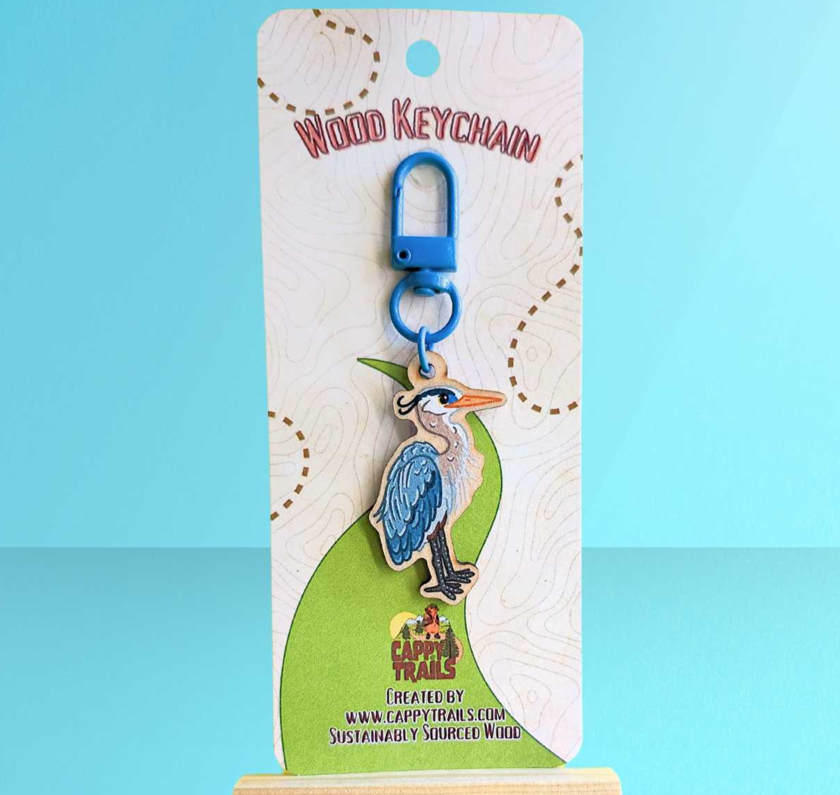 Blue Heron Keychain