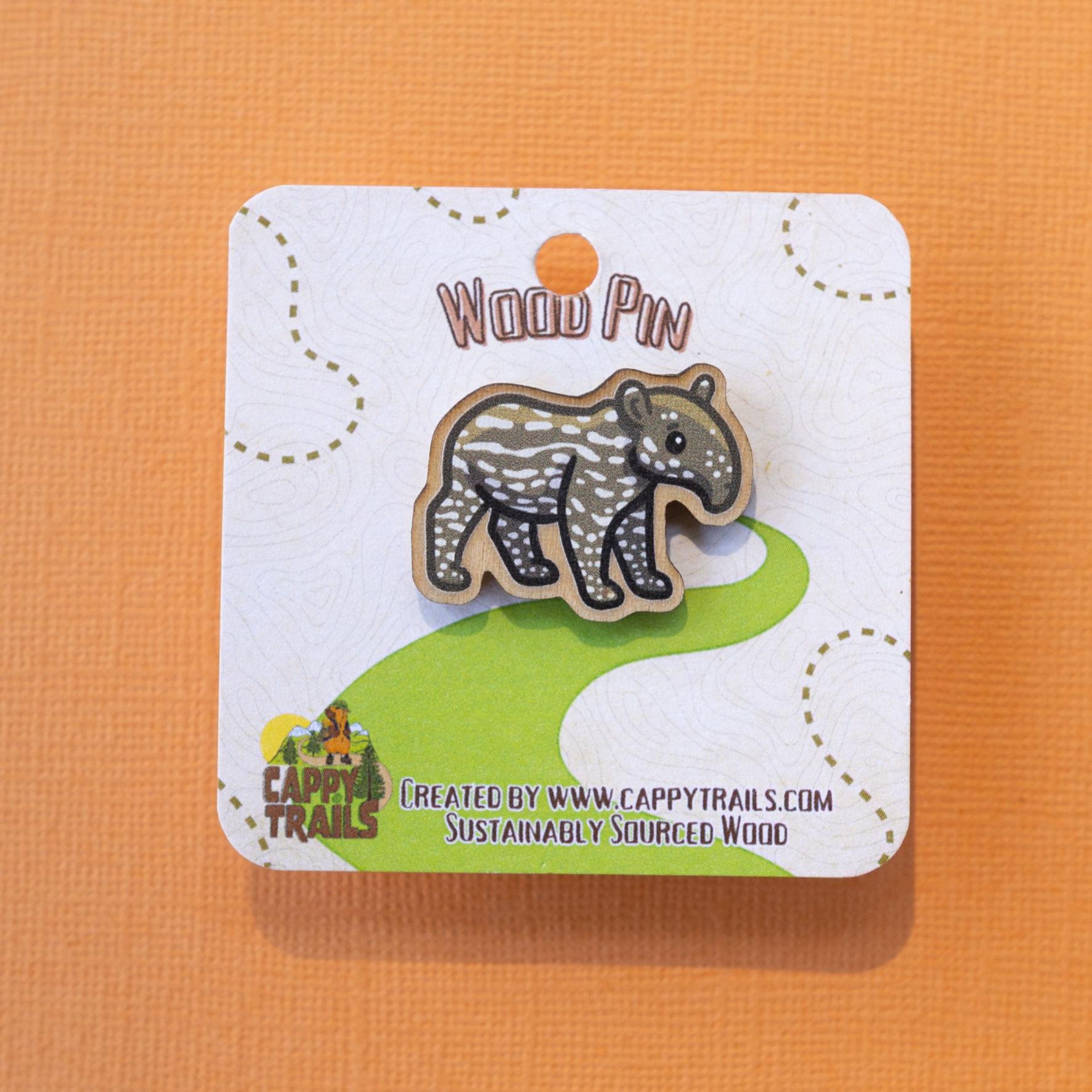 Baby Malayan Tapir Pin