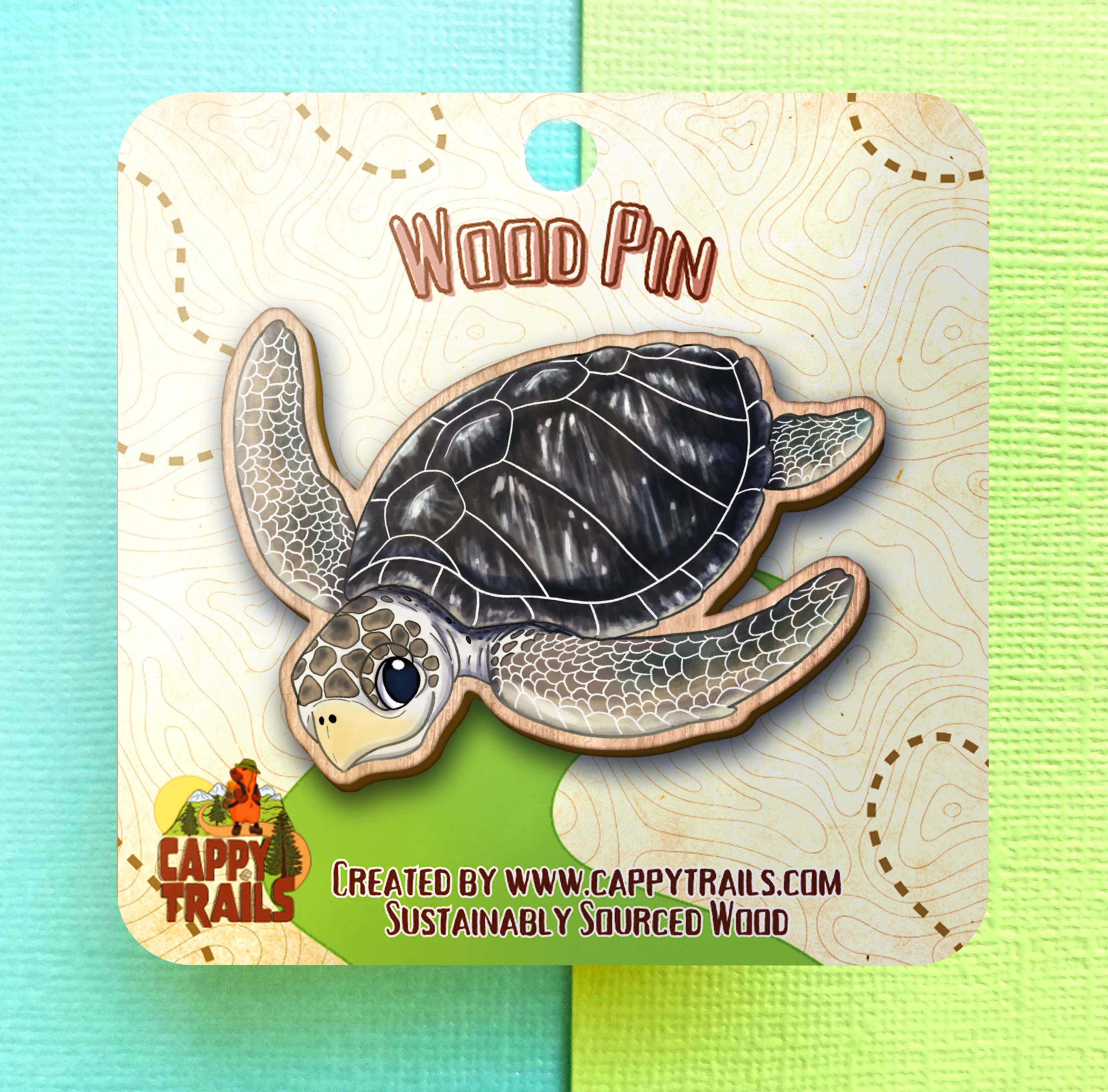 Kemps Ridley Sea Turtle Pin