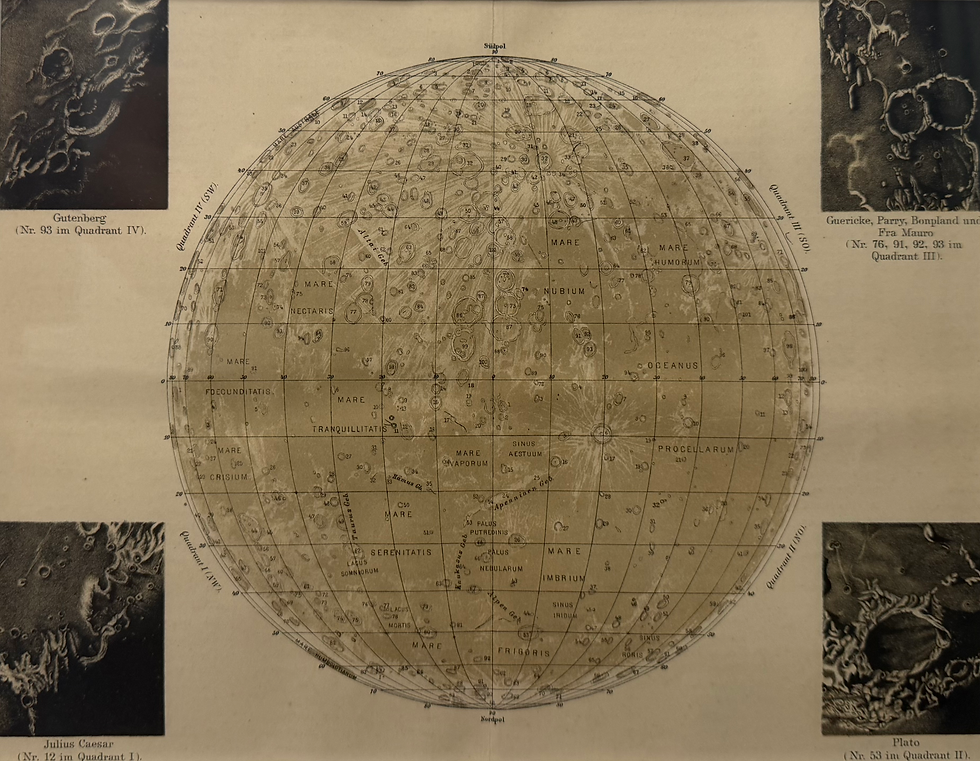 Thumbnail: The Moon with Craters (late 19th century)