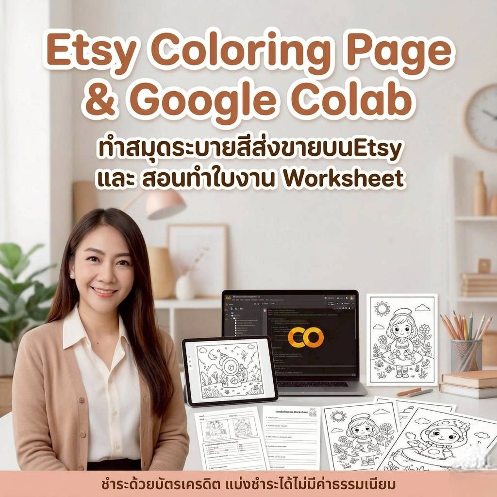Coloring Page For Etsy&Google Colab