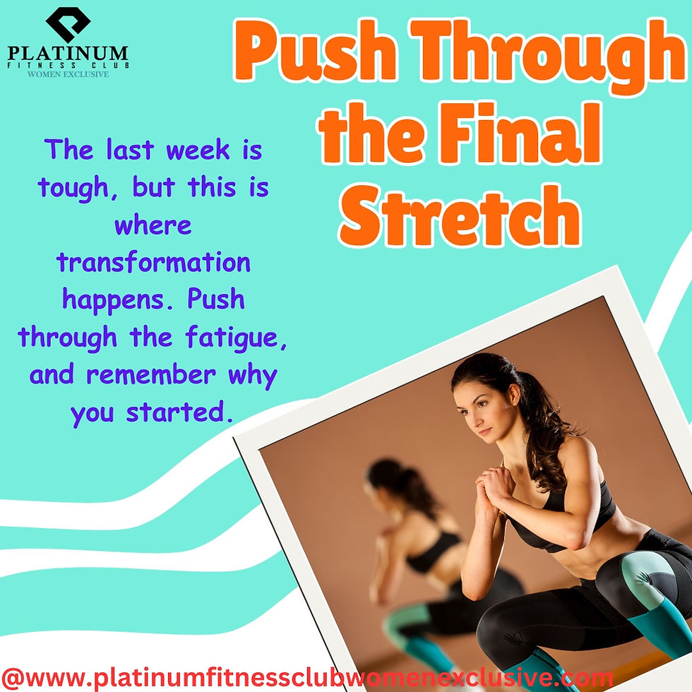 final week efforts