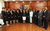 Presidenta Cámara de Diputados recibe delegación de jóvenes japoneses