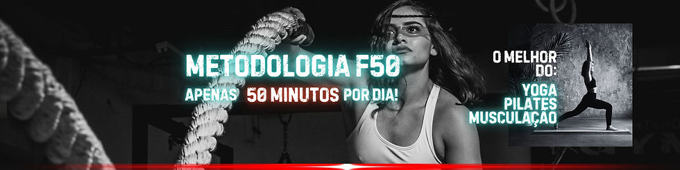 Metodologia F50 - Pilates, Yoga e Funcional reunidos num treino de 50 minutos.