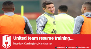 PHOTOS: United squad back in training, including some returning stars.