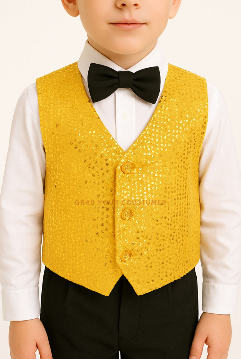 Thumbnail: Golden Jacket Kids Dance Costume