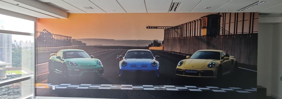 Adesivo Parede Porsche
