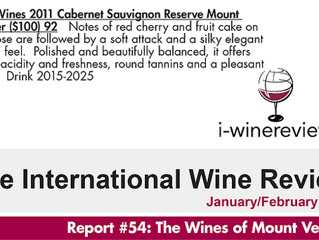 92 POINTS - The International Wine Review