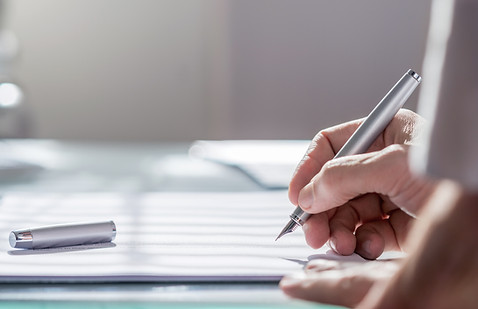Document with Pen