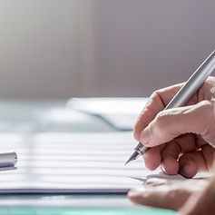 Document with Pen